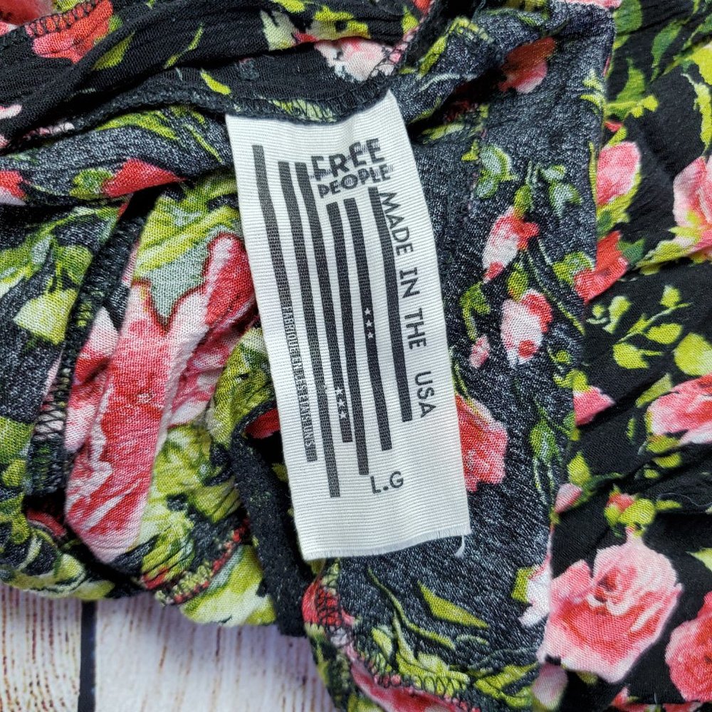 Free People Romper Floral Backless - Picture 6 of 9